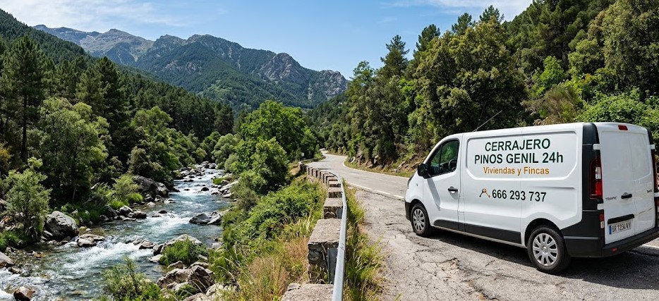 Furgoneta Cerrajero Pinos Genil Carretera de la Sierra Granada