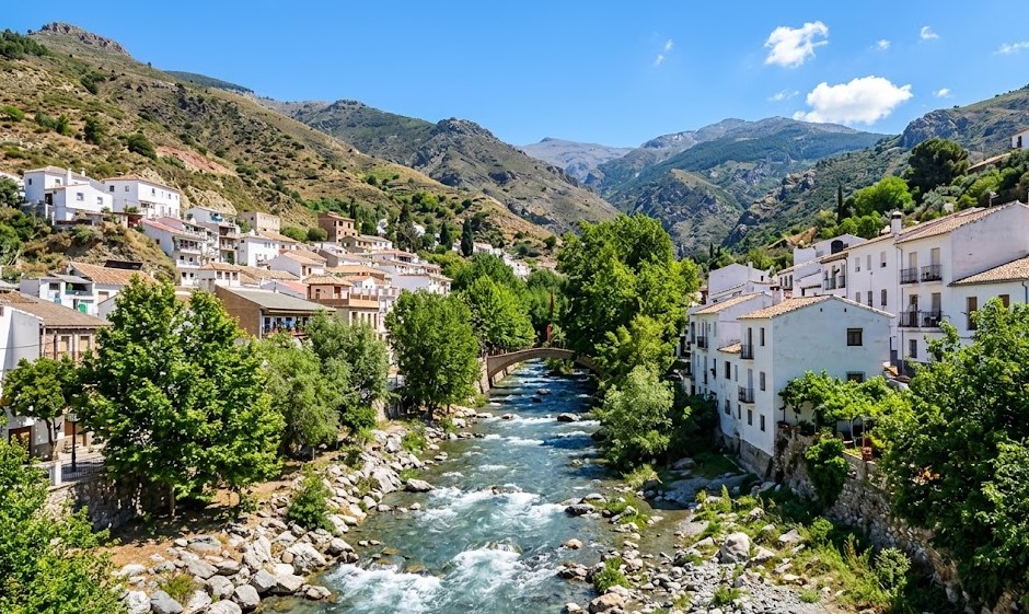 Paisaje del río Genil pasando por Pinos Genil